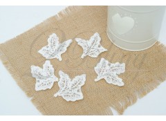 Embroidery Motif - Leaves Shaped - 7 cm - Pack of 5